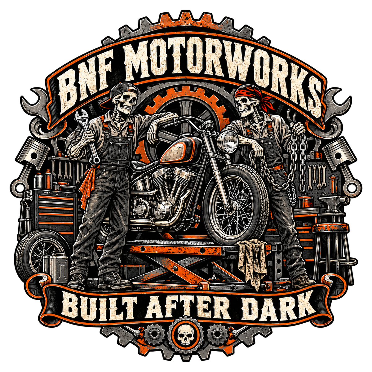 Built After Dark — Garage Crew design